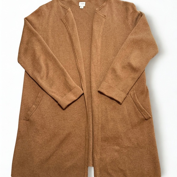 J. Crew Sweaters - J. Crew Factory Vanessa Sweater Blazer Coatigan Camel Size Medium